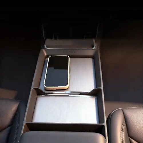 Center Console Storage Rack and Organizer with Panel Frame for Tesla Model 3 & Model Y - Premium TPE
