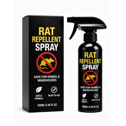 Natural Rat & Rodent Repellent Spray – Powerful Peppermint & Citronella Pest Deterrent for Indoor & Outdoor Use