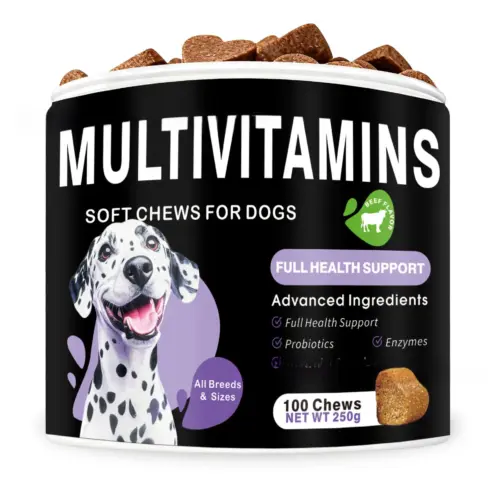 Premium Dog Probiotic Chewable Tablets with Multivitamins – Daily Digestive, Gut & Immune Health Support (250g)