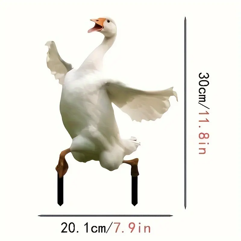 Charming Acrylic Garden Stake - Rustic Lawn, Yard & Planter Ground-Insert Decor (20 x 30 cm)