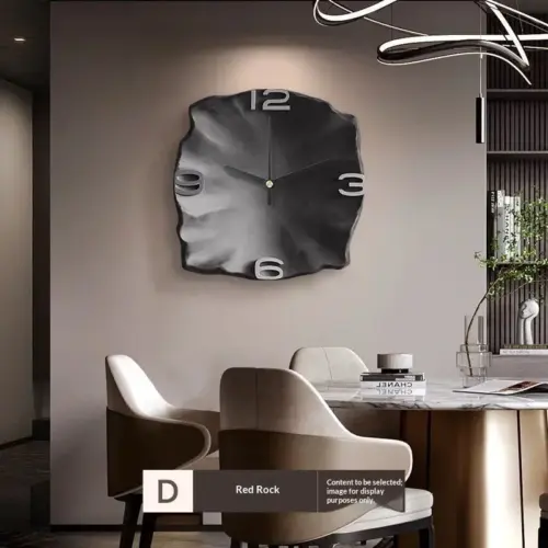 Luxury Chinese Style Floral Wall Clock – Elegant Frameless Botanical Art Clock for Home, Dining Room, and Restaurant