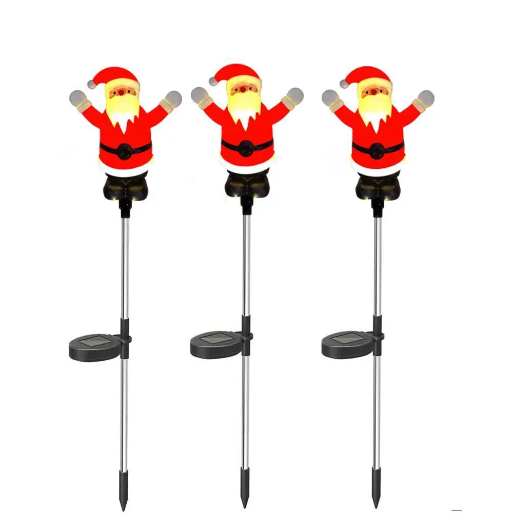 Solar-Powered Christmas Snowman Pathway Light – Waterproof Outdoor Garden Stake Decor