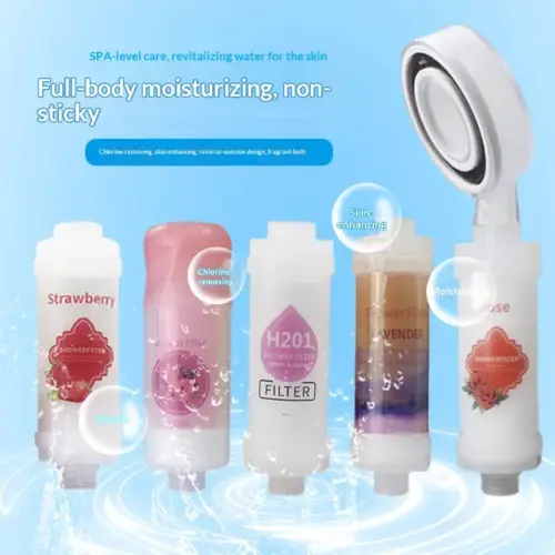 Vitamin C Aromatherapy Shower Filter Cartridge - Triple Action Chlorine Removal & Water Softener