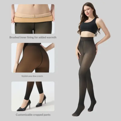 Women's Thermal Fleece Tights – Butt-Lifting Body-Shaping Winter Pantyhose (Plus Rozmiar Available)