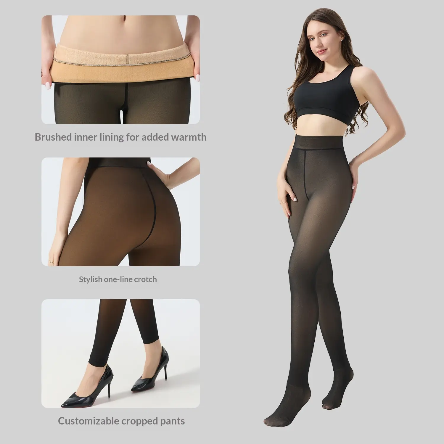 Women's Thermal Fleece Tights – Butt-Lifting Body-Shaping Winter Pantyhose (Plus Taglia Available)