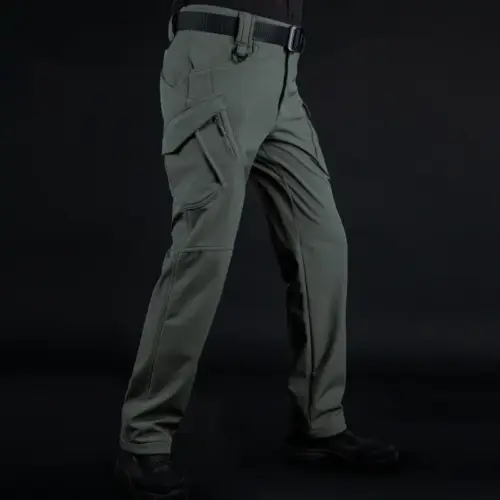 Thickened Fleece Tactical Hiking Pants – Warm Camouflage Outdoor Training Trousers