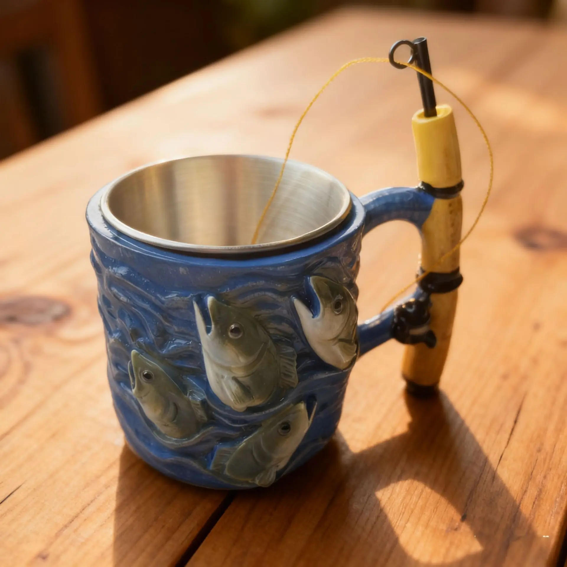 The Fisherman's Dream Novelty Mug – Unique Fishing-Themed Mini Cup & Collector's Gift