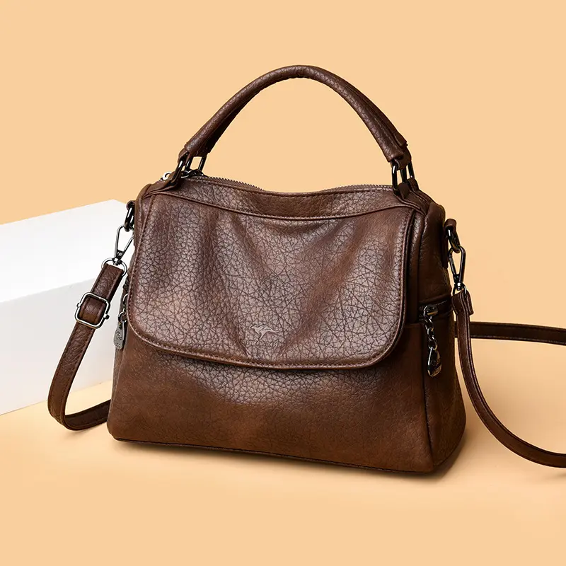 Women's Chic Minimalist Crossbody Bag – Soft PU Leather Everyday Shoulder Purse