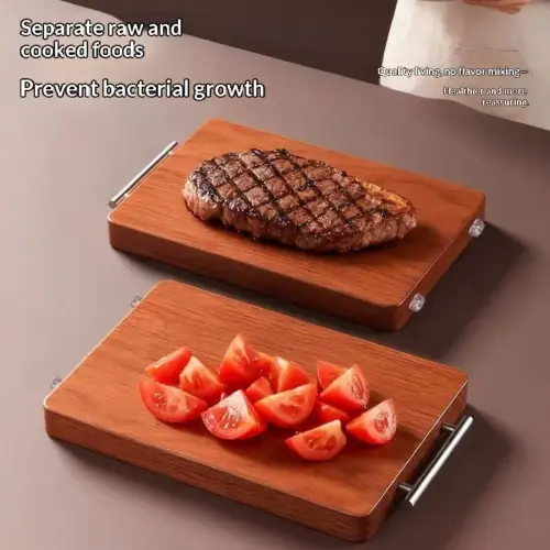 Premium Solid Wután Wood Cutting Board – Durable Kitchen Chopping & Prep Block for Home and Commercial Use
