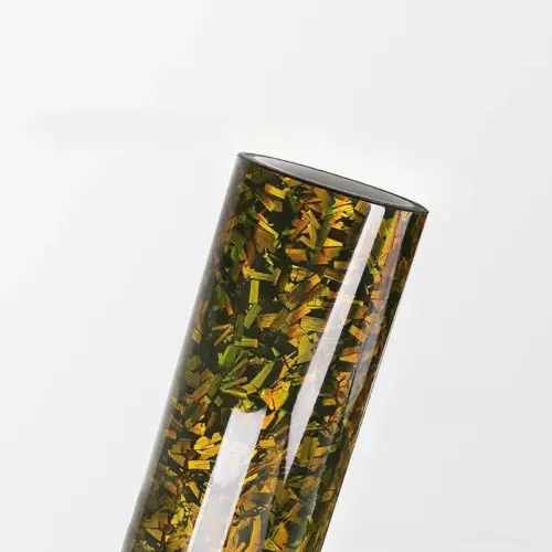 Premium PET Forged Floral Carbon Fiber Vinyl Wrap Film - Holographic Laser Finish Car Decal