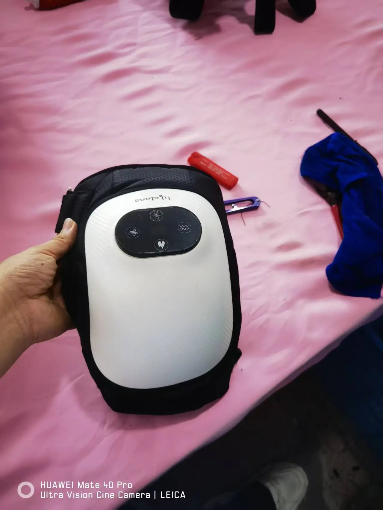 Cordless Electric Heated Leg & Knee Massager with Graphene Heat Therapy – Rechargeable 5000mAh Joint Pain Relief Wrap