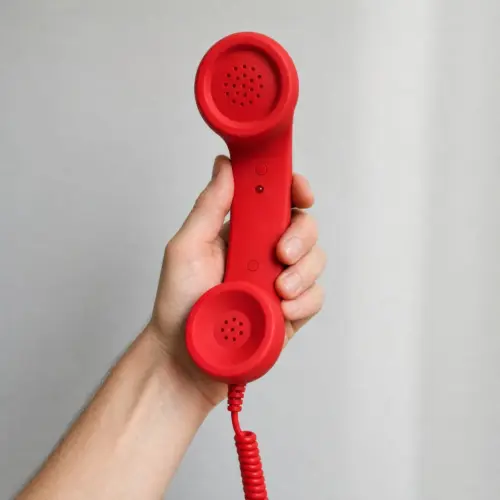 Retro Telephone Handset Receiver for Smartphones – Vintage Classic Audio Receiver for iPhone, Android, USB-C, Lightning & 3.5mm Jack