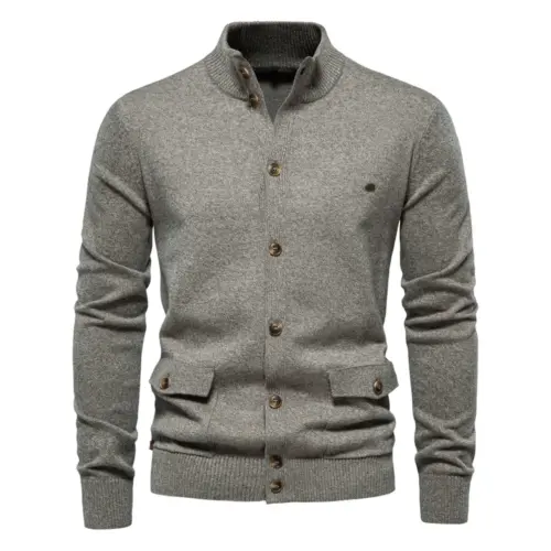 Men's Classic Business Casual Cardigan Sweater - Autumn & Winter Premium Knitwear