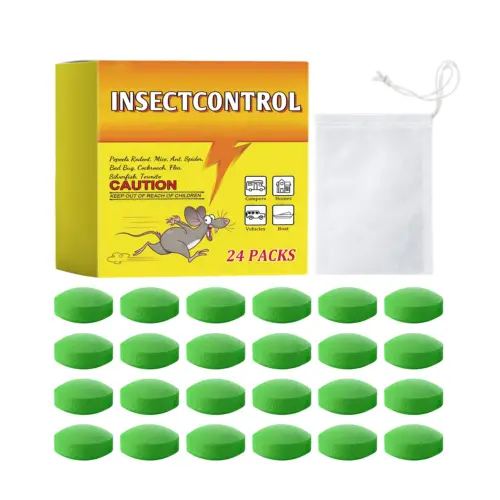 24-Pack Natural Insect Repellent Balls – Long-Lasting Pest Defense with Camphor, Menthol & Lemon Oil for Closets and Storage
