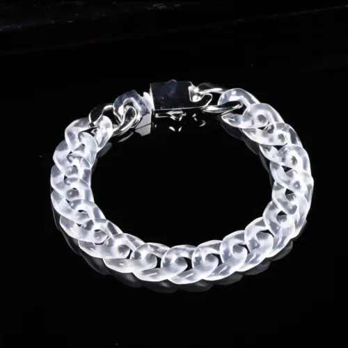 Natural Agate Chalcedony Cuban Link Bracelet & Necklace | Hip-Hop Streetwear Jewelry