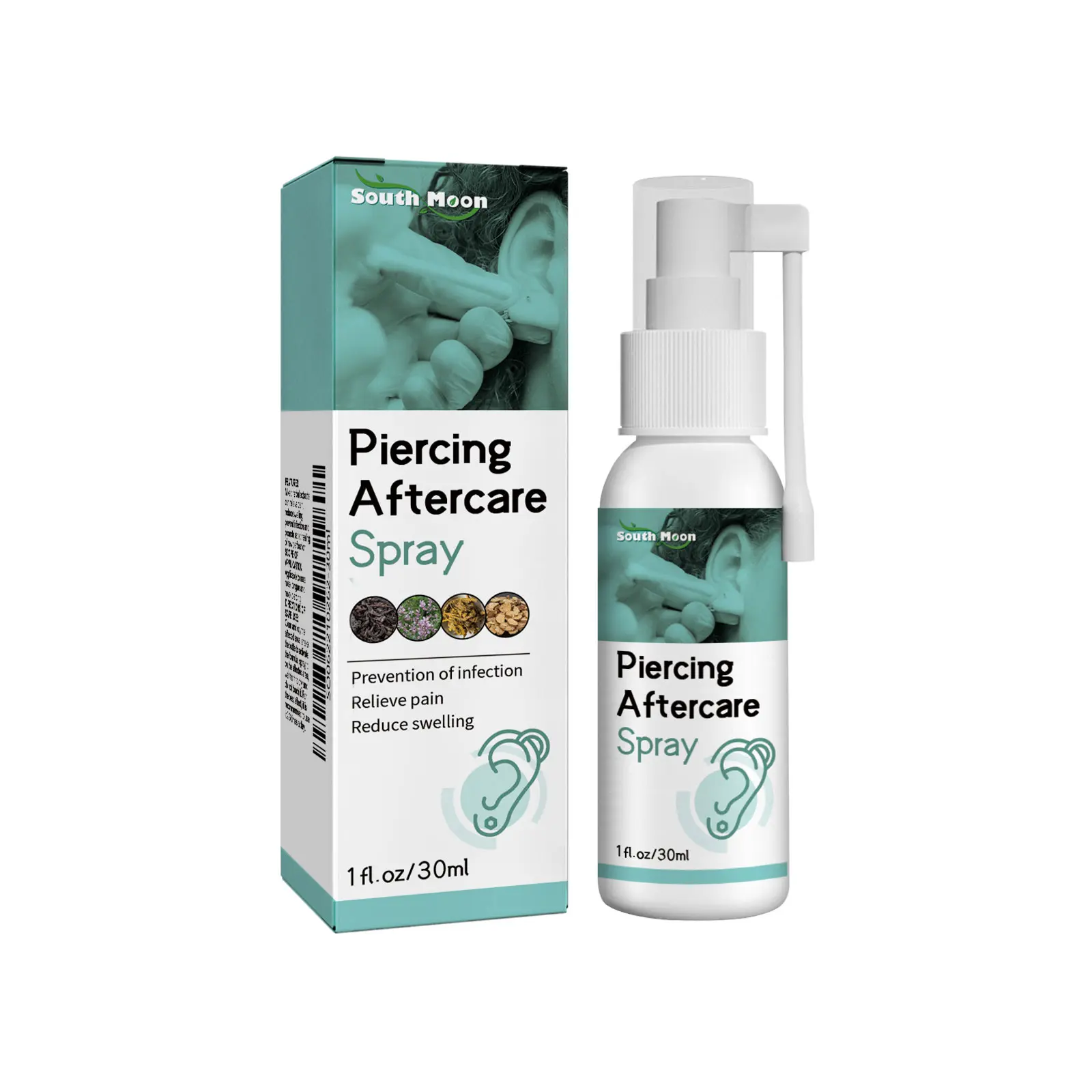 Soothing Ear Piercing Aftercare Spray (30ml) – Rapid Healing, Anti-Swelling & Gentle Cleansing Solution