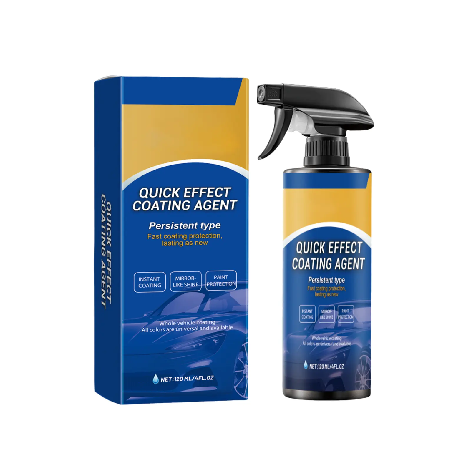 120ml Premium Automotive Coating Spray – Advanced Hydrophobic Paint Sealant, Scratch Repair & High-Gloss Protective Finish