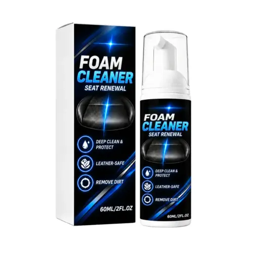 All-Purpose Car Interior Foam Cleaner – Powerful Deep Cleaning & Stain Remover for Leather, Vinyl, and Fabric