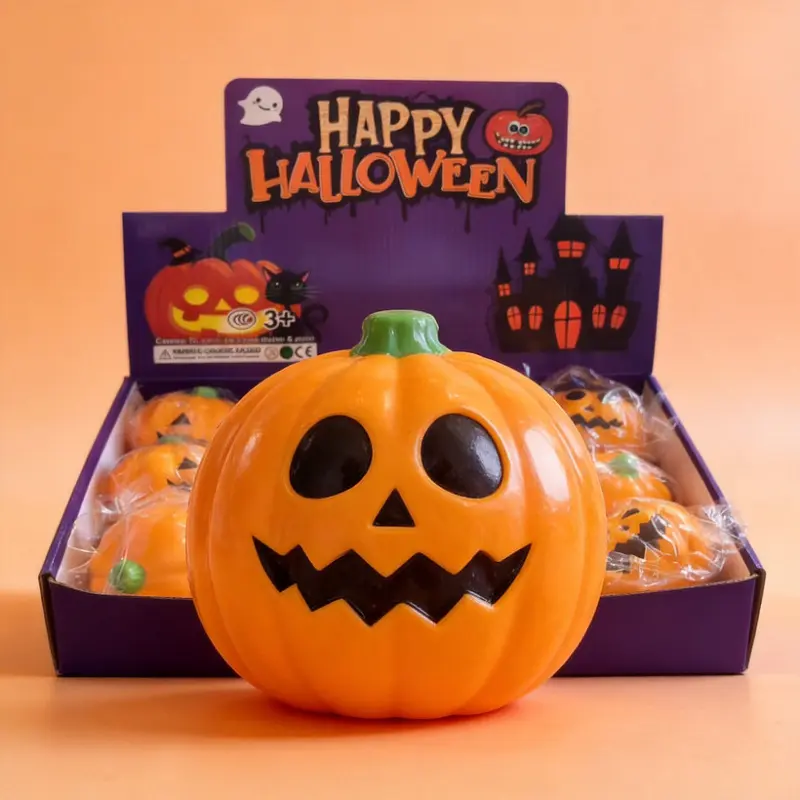 Halloween Pumpkin Squishy Toy – Slow-Rising Sensory Stress Relief Toy