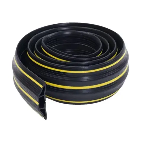 Heavy-Duty PVC Garage Door Bottom Seal & Floor Cable Management Protector (83mm x 17mm)
