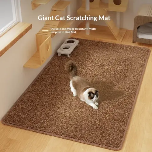 2-in-1 Cat Scratching Mat & Bed – Durable Sisal Claw Scratcher & Floor Carpet Pad