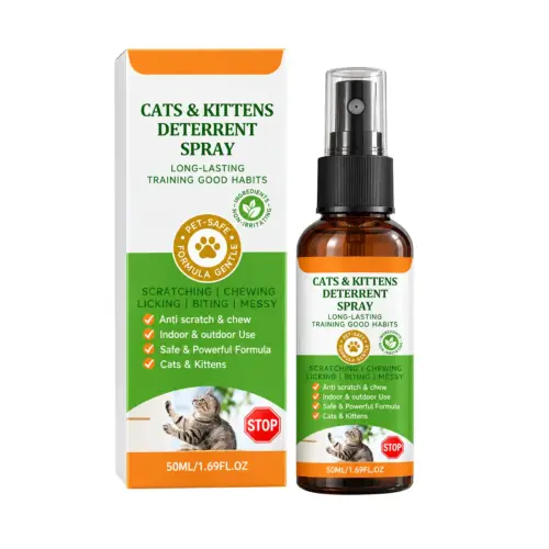 Anti-Scratch Cat Deterrent Spray – Gentle Furniture Protector & Behavioral Training Aid