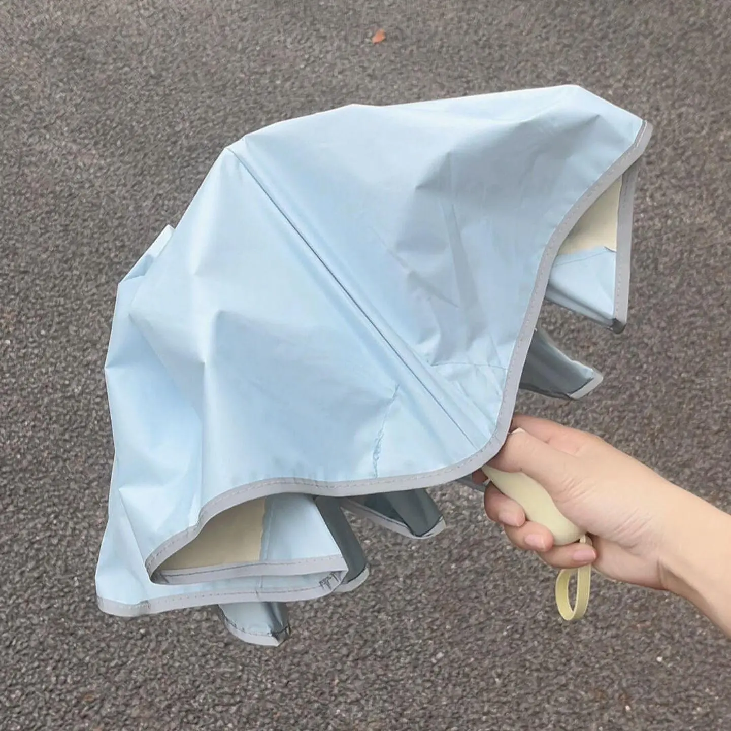 Windproof Automatic Folding Umbrella – Heavy-Duty Dual-Purpose Sun & Rain Umbrella with Night Reflective Strip