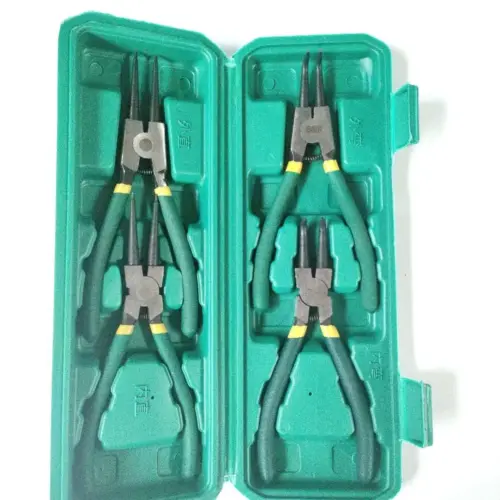 Heavy-Duty 4-Piece Circlip Plier Set – Multi-Functional Carbon Steel Snap Ring Pliers for Automotive & Machinery Repair