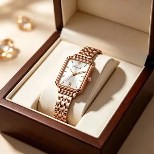 Women's French-Style Quartz Dress Watch – Elegant Stainless Steel Fashion Timepiece