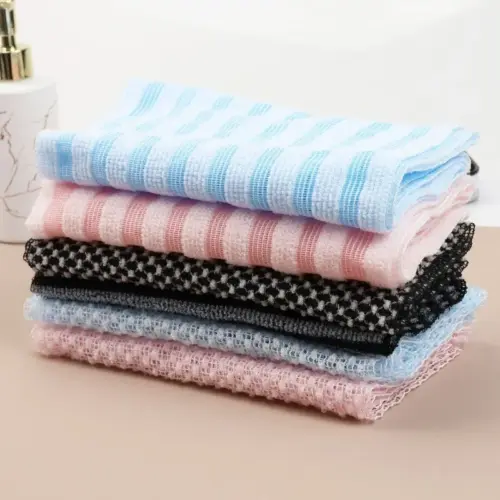 Premium Exfoliating Body Scrubber Towel – Textured Nylon Sauna & Bath Washcloth