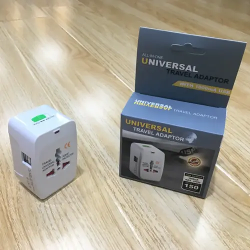 Universal All-in-One Travel Adapter with Dual USB Ports - Worldwide Multifunctional Plug Converter
