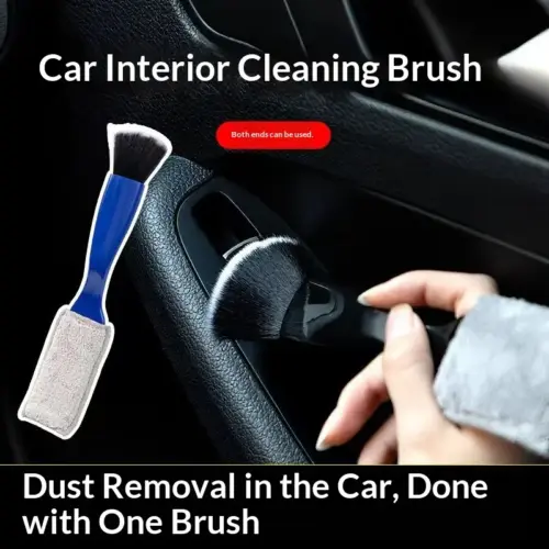 Ultra-Soft Car Interior Detailing Brush – Premium Coral Fleece Dust Cleaner for Air Vents, Dashboard & Crevices
