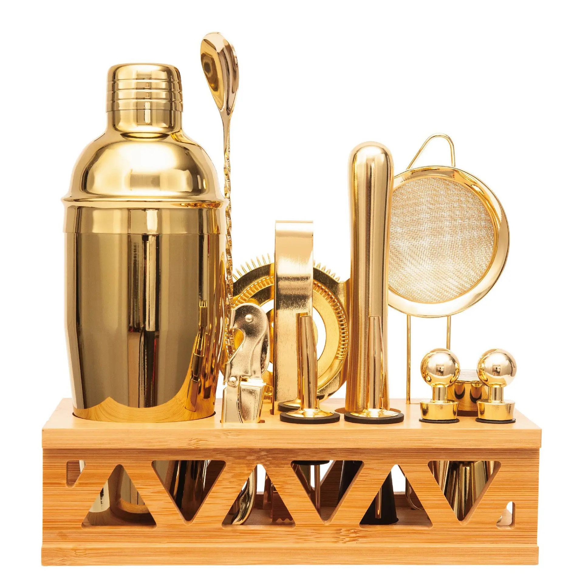13-Piece Professional Cocktail Shaker Set – Premium 304 Stainless Steel Bartender Kit & Home Bar Accessories