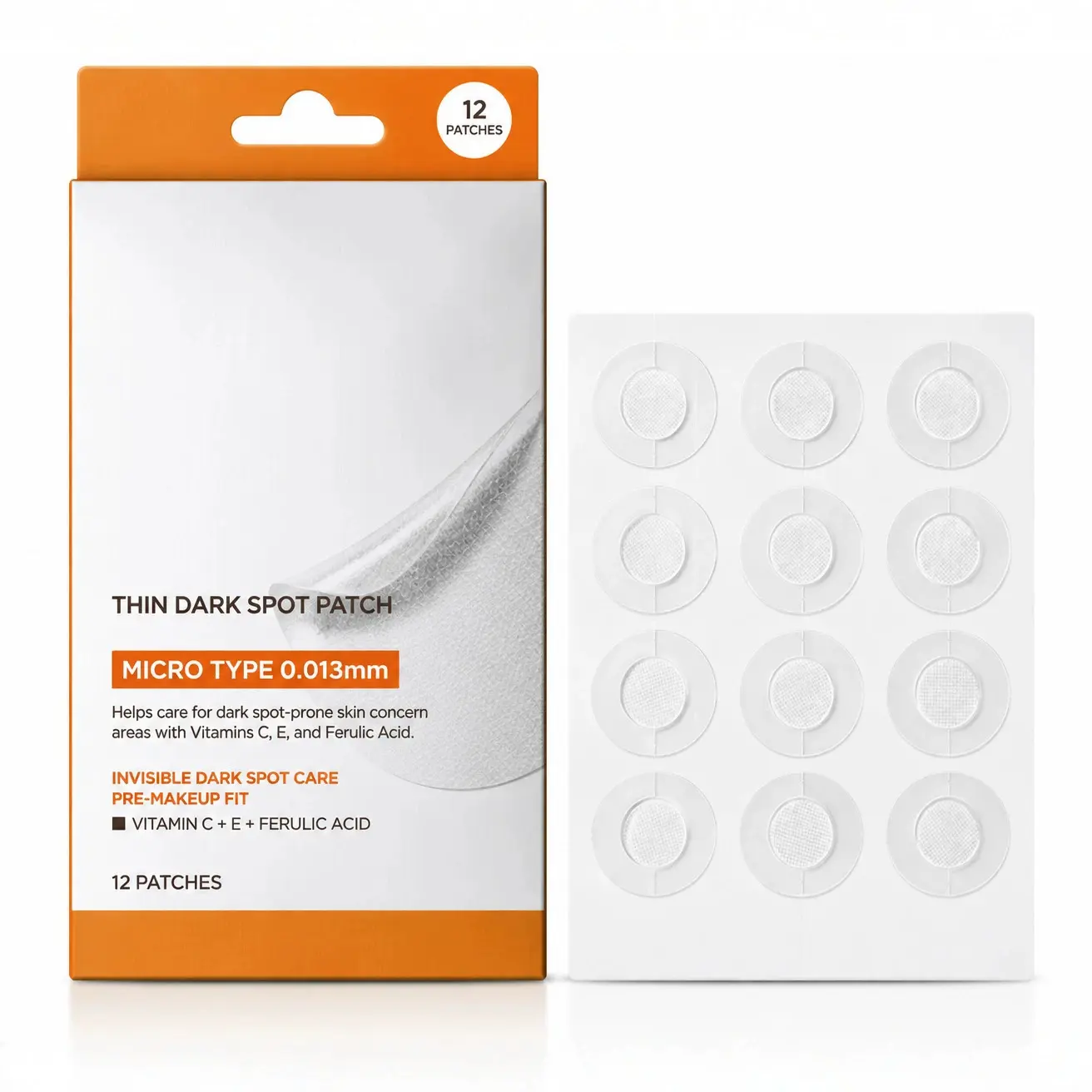 Invisible Blemish & Acne Patches (12 Pcs) – Soothing Hydrocolloid Spot Treatment for Clear Skin