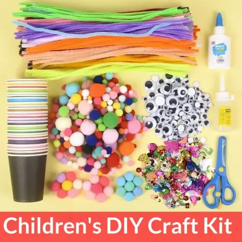 DIY Velvet Flower Craft Kit for Kids & Teens – Creative Plush Bouquet Making Art Set