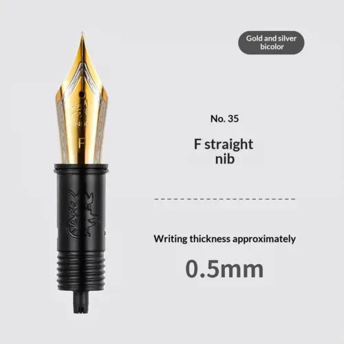 Jinhao Spiral Fountain Pen Nib Replacement – Premium Metal Calligraphy Pen Tip Accessory