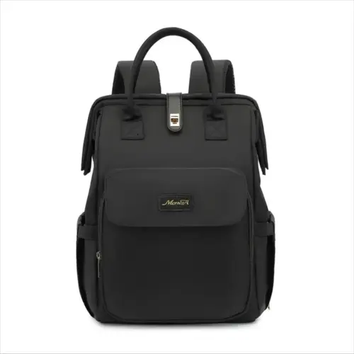 Multi-Functional Diaper Bag Backpack – Large Capacity Wet & Dry Separation Baby Travel Bag (Black)