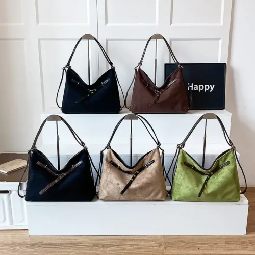 Vintage Suede 3-Way Convertible Tote Backpack | Large Capacity Women's Commuter Bag