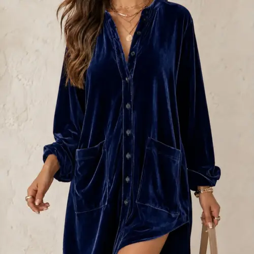 Women's Elegant Lightweight Polyester Blouse - Chic Everyday & Office Top