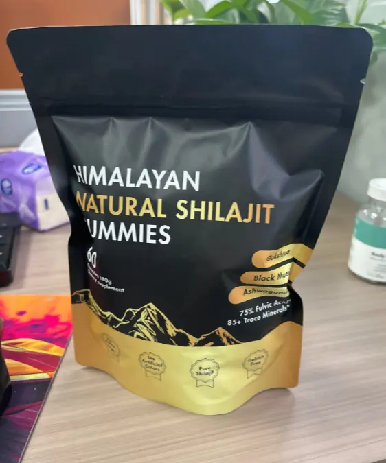 Natural Shilajit Gummies for Adults – Herbal Vitality, Energy & Stamina Support (60 Count)