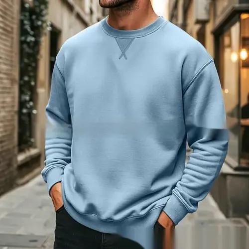 Casual Loose-Fit Pullover Hoodie – Soft Fleece-Lined Long-Sleeve Sweatshirt