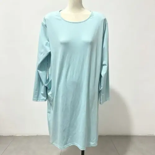 Women's Casual Light Blue Maxi Dress – Flowy Everyday Long Dress
