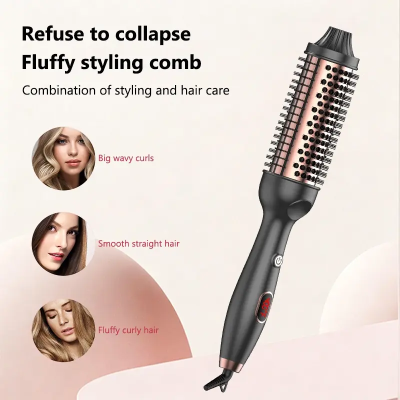 32mm 2-in-1 Dual-Purpose Ceramic Hair Curler & Straightener – Automatic Multi-Styler for Home Use