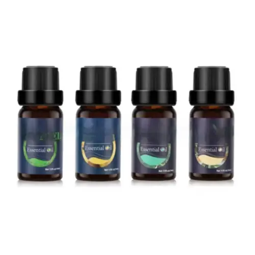 4-Pack Pure Aromatherapy Essential Oils Set (10ml Each) – Odor-Eliminating Air Freshening Blends for Humidifiers & Diffusers