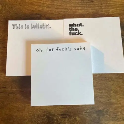Creative Novelty Sticky Notes Set – Funny & Expressive Self-Adhesive Memo Pads for Office & Study