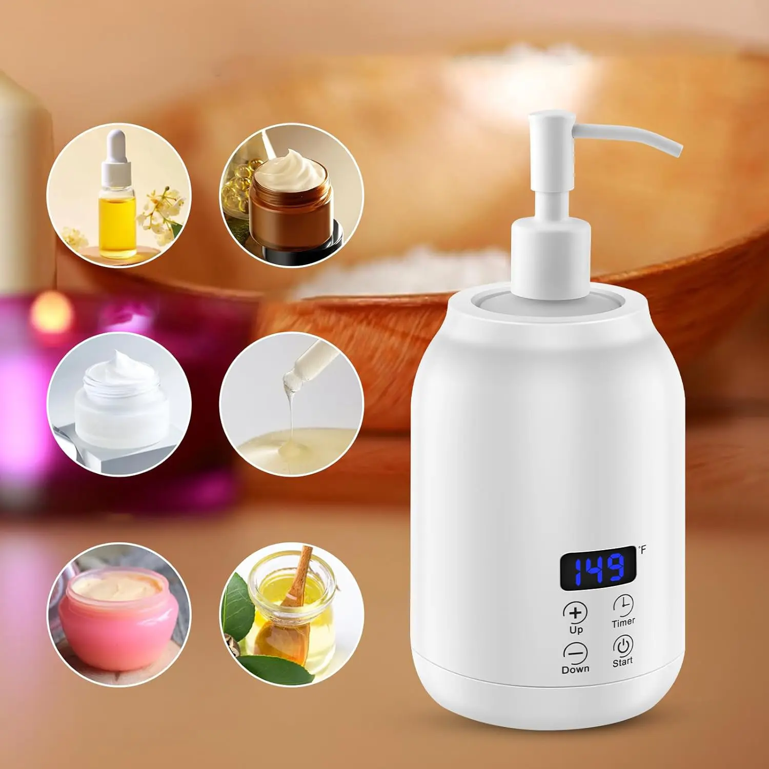 Electric Essential Oil & Massage Oil Warmer – Premium Aromatherapy Heater for Spa & Body Care