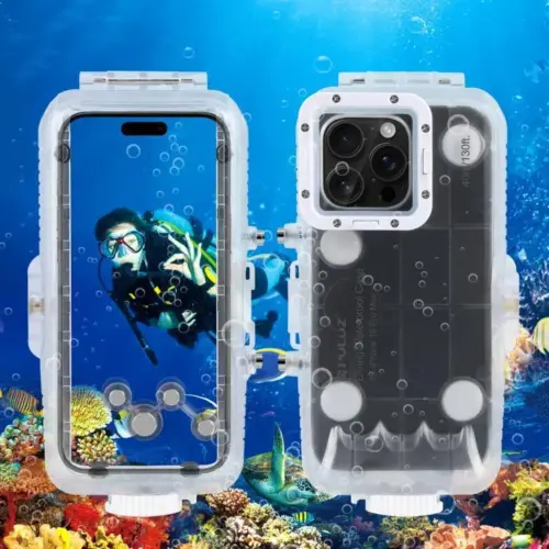 Professional 40M/130FT Waterproof Underwater Diving Case for iPhone 16 Pro & 16 Pro Max